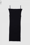 BASERANGE suspender skirt DRRTS-RB-SP24 black